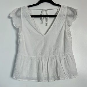 Flowy Abercrombie and Fitch white top